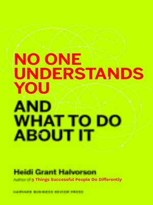 cover image of No One Understands You and What to Do About It